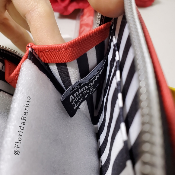 Marc Tetro Women Men Red Westie Terrier Zip Around Wallet / Wristlet New In Box - Picture 15 of 16